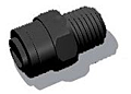 QCSG Series Male National Pipe Thread (NPT) x Push In Polypropylene Connector (QCSG-14-2M-E-BPP)